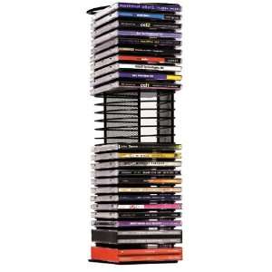 30 Capacity CD Wire Tower with Mesh Black Electronics