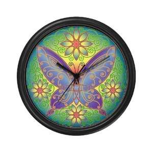  Celtic Butterfly violet Art Wall Clock by 