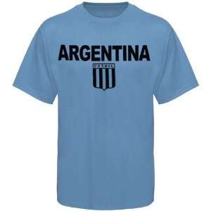  World Cup Argentina Light Blue Country T shirt Sports 