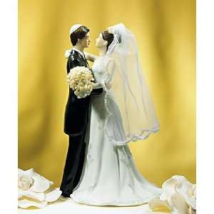  Traditional Jewish Bride & Groom Wedding Cake Topper