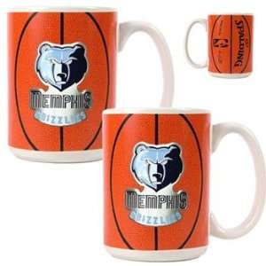  Memphis Grizzlies NBA Ball Ceramic Coffee Mug Set Sports 