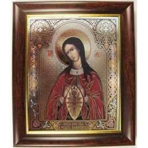 CHILDBIRTH DELIVERY HELPER Virgin Mary Orthodox Framed (Icon 6x5in 