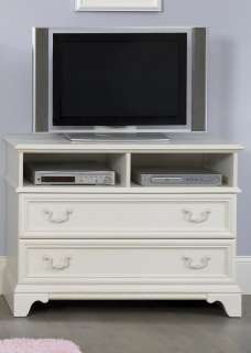 New Arielle Youth Bedroom Chest Set Antique White Pine Solids 2 Piece 