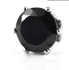   2pairs Black CZ clip on MAGNETIC earrings lady mens stunning  