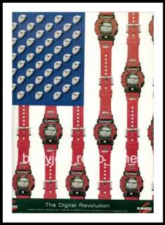 This is a 1998 patriotic G SHOCK digital watch advertisement. Will 