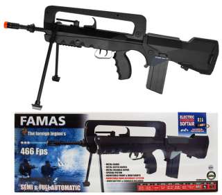 FAMAS Automatic Electric Airsoft Rifle 466 FPS 806481409017  