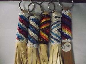 Key Chains beaded by native americans  Reproduction  