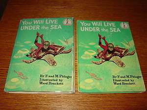 You Will Live Under the Sea Dr Seuss Fred Phleger HBDJ 1966 1st 