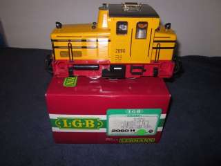   2060H G SCALE GAUGE YELLOW DIESEL SWITCHER LOCOMOTIVE WITH HORN  