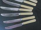Set of 10 vintage Sheffield Robert Mosely Rusnorstain knives Very Nice 