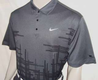060) 2XL 2011 Nike Tiger Woods No Float 1972 Tour Golf Polo Shirt w 