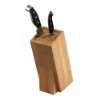 Kesper 57021 Messerblock für Messer und Haushaltshelfer aus Bambus 