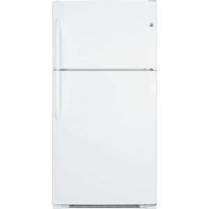 GE 21.0 cu. ft. Top Freezer Refrigerator in White GTH21KBXWW at The 