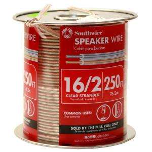 Southwire 250 ft. 16 2 Clear Speaker Wire 55797644 at The Home Depot