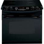 30 in. Self Cleaning Drop In Electric Range in Black