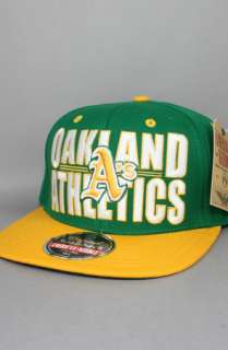 123SNAPBACKS Oakland Athletics Snapback HatBig Block LogoGreenYellow 
