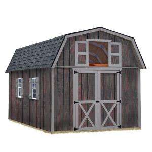   BarnsWoodville 10 ft. x 16 ft. Wood Storage Shed Kit without Floor