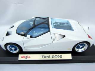   FORD GT90 SPORTS CAR MINT 1:18 DIECAST WHITE RACE PROTO TYPE  