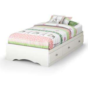   Collection Pure White Twin Storage Bed 3650212 