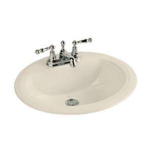 St. Thomas Creations Marathon Oval Countertop Sink with 4 Faucet 