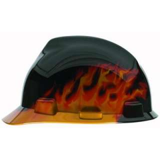   Black Fire Polycarbonate Resin Hard Hat 10124206 at The Home Depot