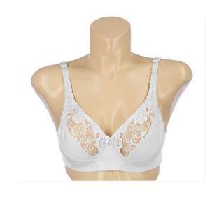 BREEZIES Sueded Satin & Lace Soft Cup Bra A201361  