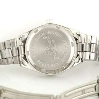 Pinky Case Lady Luxury Diamond Stainless Steel Quartz Wrist Watch 