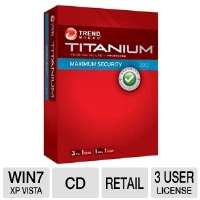 Trend Micro Titanium Maximum Security Software 3 Users Only $69.99 Add 