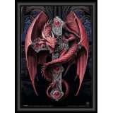 Gothic   Anne Stokes, Gothic Dragon, 3D Poster Gerahmt 3D Poster 