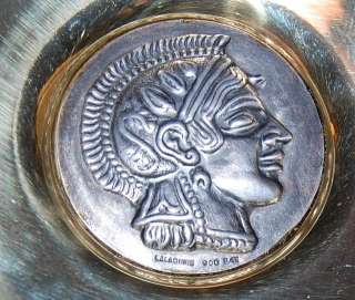 Lalaounis Greek 900 Silver Brass Greek Warrior Bowl  