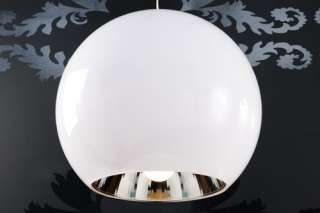 AMSTYLE Design Hängeleuchte Big Ball   Kugel Lampe weiss Hängelampe 