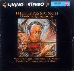 Heifetz Prokofiev #2/Mendelssohn   German RCA LSC 2314  