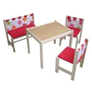 BA DV   Kindersitzgruppe, bestehend aus 2 Stühlen, 1 Tisch und 1 Bank 