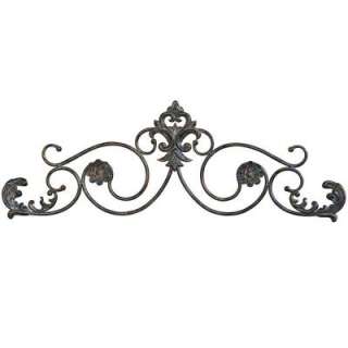 Yosemite Home Decor 35.5 in. x 11.5 in. Iron Decor Accent Wall Hanging 