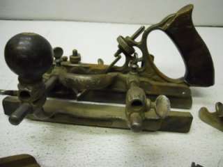STANLEY NO 45 PLANE WITH BOX ANTIQUE HAND PLANE FLORAL DESIGN USED 