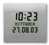  Wanduhr   LCD Uhr CW 150 M, Funkuhr mit ausgeschriebenem 