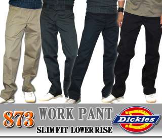 DICKIES PANTS  WP873 Slim Straight Fit Work Pant  4 COLORS AVAILABLE 
