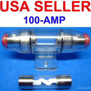 NEW CAR STEREO AGU FUSE AND HOLDER 100 AMP US SELLER 033991014077 