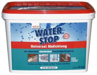 MEM Water Stop Waterstop 14kg   universal abdichtung 4010327504743 