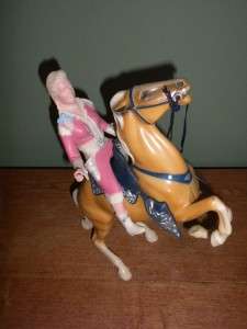 Vintage Hartland Annie Oakley and Rearing Palomino with Saddle  