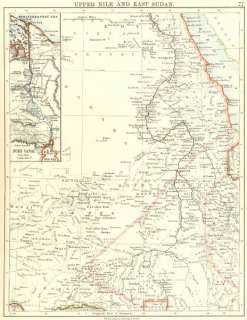 Title of map Upper Nile, East Sudan, and Suez Canal