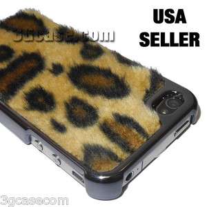   Leopard Fur Case Cover Bumper for iPhone 4 4G Cheetah Print  