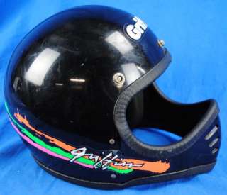 Vintage Full Face Motorcycle Helmet Black Griffin GX 707 Small  