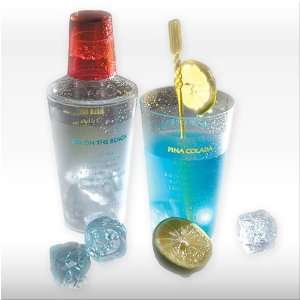Cocktailshaker FROST LOOK aus Kunststoff   Transparent gefrosteter 