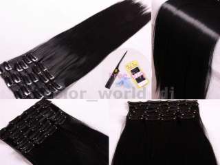 CLIP IN HAIR EXTENSIONS EXTRA THICK 26INCHES 10PCS 150GRAM★5 COLORS 