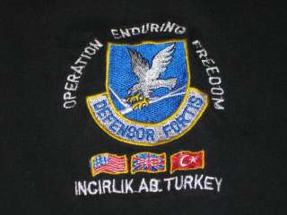   ENDURING FREEDOM INCIRLIK AIR FORCE BASE AB TURKEY MENS T SHIRT(L