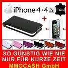 iPhone 4/4S Leder Tasche Case Cover Etui Schutz Hülle S