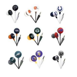 NFL Team iHip Headphone Mini Earbuds   Assorted Teams  