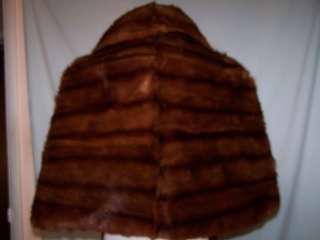   Fur Stole Chestnut Cinnamon Brown Mortons Washington DC  