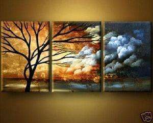   HUGE WALL ART OIL PAINTING ON CANVAS tree（No frame）  